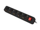 LANBERG Steckdosenleiste 3m 5x Schuko mit Schalter schwarz