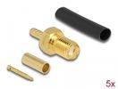 DELOCK RP-SMA Bu zum Crimpen RG-174/RG-316 m. Schrumpfschlau