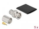 DELOCK BNC Stecker zum Crimpen RG-11 mit Schrumpfschlauch
