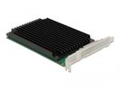DELOCK PCI Expr x16 Karte > 4x int NVMe M.2 Key M Kühlkörper