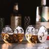 ThumbsUp! Whiskeygläser Würfel   300ml    2er Set transparen