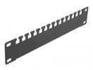 DELOCK 10 Kabelabfangschiene 1 HE schwarz