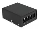 DELOCK Keystone Patchpanel 4 Port schwarz