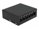 DELOCK Keystone Patchpanel 6 Port schwarz