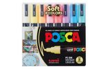 POSCA Marker UNI PC-5M 8er Etui Pastell