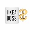 ThumbsUp! Tasse "Boss" 350ml weiß