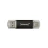 Intenso Twist Line USB flash drive 64 GB USB Type-A / USB Type-C 3.2 Gen 1 (3.1 Gen 1) Antraciet