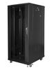Lanberg FF01-6827-12BL rack 27U Vrijstaande rek Zwart
