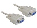 DELOCK Nullmodemkabel D-Sub9 -> D-Sub9 Bu/Bu 1.80m