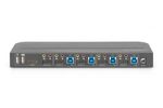 DIGITUS KVM Switch 4-Port, 4K60Hz, 4x DP in, 1x DP/HDMI out