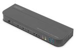 DIGITUS KVM Switch 4-Port, 4K60Hz, 4x DP in, 1x DP/HDMI out