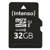 SD MicroSD Card 32GB Intenso SD-HC UHS-I inkl. SD- Adapter retail