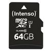 SD MicroSD Card 64GB Intenso SD-HC UHS-I inkl. SD- Adapter retail