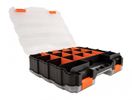 DELOCK Sortimentsbox mit 34 Fächern  orange / schwarz