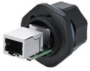 Alcasa IC06-R102 kabel-connector RJ45 Zwart