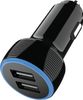 2GO Dual-USB KFZ-Ladegerät 2400mA  schwarz