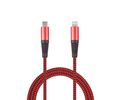 2GO USB Lade-/Datenkabel Type-C - Lightning Nylon 1m rot
