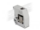 DELOCK Hutschienenadaptermit Keystonemodul RJ45