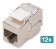 DIGITUS Keystone Cat6A geschirmt 12 Stk. werkzeugfr