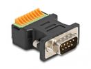 DeLOCK 66558 tussenstuk voor kabels D-Sub 9 pin 9 pin terminal Zwart