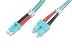 DIGITUS LWL Patchkabel LC -> SC 2.00m  Multimode Duplex OM3