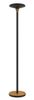 Unilux BALY BAMBOO LED-Deckenfluter schwarz-bambus dimmbar