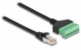 DELOCK RJ45 Kabel Cat.6 St > Terminalblock Adapter 30cm 2tlg