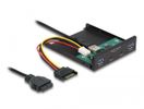 DELOCK 3.5" USB 5 Gbps Front Panel 2xUSB Type-C+2xUSB Typ-A