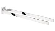 tesa Deluxxe Handtuchhalter 2-Arme inkl. Klebelösung silb