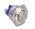 DELOCK Drucktaster zum Einbau 16 mm 2 x Schraubklemme hoch