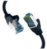 EFB RJ45 PATCHKABEL mit CAT7 ROHKABEL SCHWARZ 0.5m