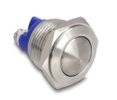 DELOCK Drucktaster zum Einbau 16 mm 2 x Schraubklemme gewlb
