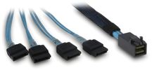 Inter-Tech Kabel SFF 8643 - 4x SATA/SAS- 0,7m Crossover