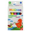 Malinos Airbrush Stifte Magic Teddy     5Farben+Schablone 5+