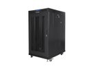 Lanberg FF01-8022-23BL rack 22U Vrijstaande rek Zwart
