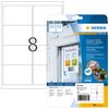 HERMA Folien-Etiketten A4 99.1x67mm   weiß ablösbar   160St.