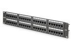 DIGITUS Patchpanel 2HE 48-Port Cat6 ungeschirmt schwarz