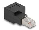 DELOCK RJ45 Stecker zu RJ45 Bu Adapter Cat.6A 90°nach rechts