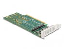 DELOCK PCI Expr 16Karte > 4x int. NVMe M.2 Key M Bifurcation