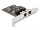 DELOCK PCI Express x1 Karte auf 2 x RJ45 Gigabit LAN RTL8111
