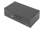 DIGITUS KVM Switch 4-Port 4K30Hz 2xHDMI 2xUSBA 2x3,5mKlinke