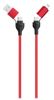 2GO USB / Type C Ladekabel 4 in 1 USB A, Lighn. 1,2m  rot