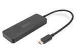 DIGITUS USB-Adapter USB C -> 3x HDMI 4K MST m. Kabel schwarz