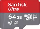 SD MicroSD Card 64GB SanDisk Ultra A1 Class 10 inkl. Adap