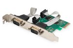 DIGITUS PCI Expr Card 2x D-Sub9 seriell Ports  + LowProfile retail
