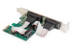 DIGITUS PCI Expr Card 2x D-Sub9 seriell Ports  + LowProfile retail