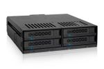 Backplane IcyDock 4x6,3cm SATAI-III/SAS in 1x5,25" HDD/SSD
