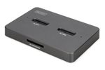 Digitus DA-71546-1 basisstation voor opslagstations USB 3.2 Gen 2 (3.1 Gen 2) Type-C Zwart