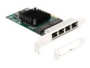 DELOCK PCI Express x4 Karte zu 4 x RJ45 Gigabit LAN BCM