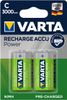 Varta Akku RECHARGE Power    C   HR14 3000mAh           2St.
